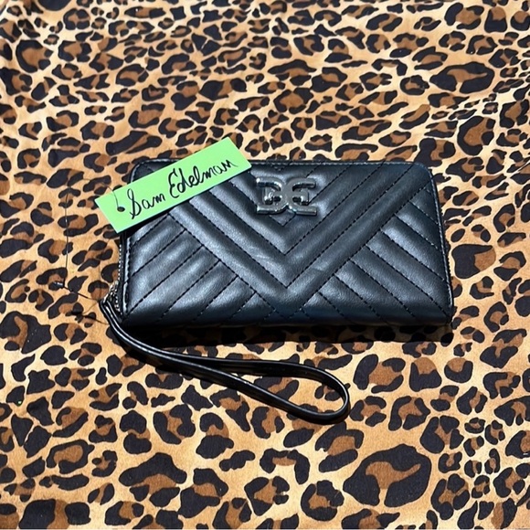 Sam Edelman Black Quilted Backpack  Purse with Matching Wallet main image 10